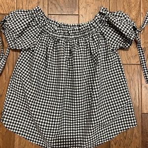Black & White Gingham top